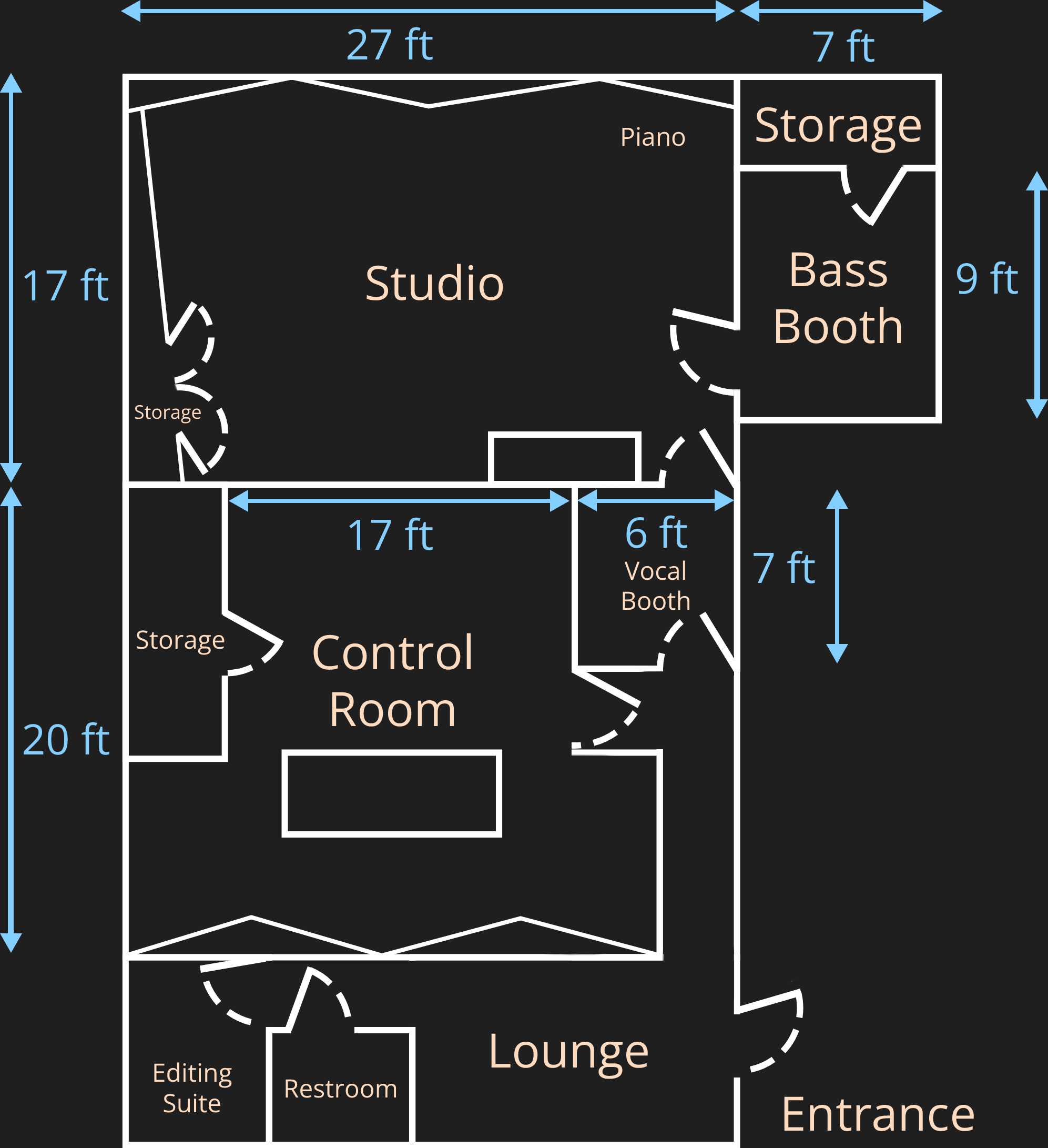 studio floor plan